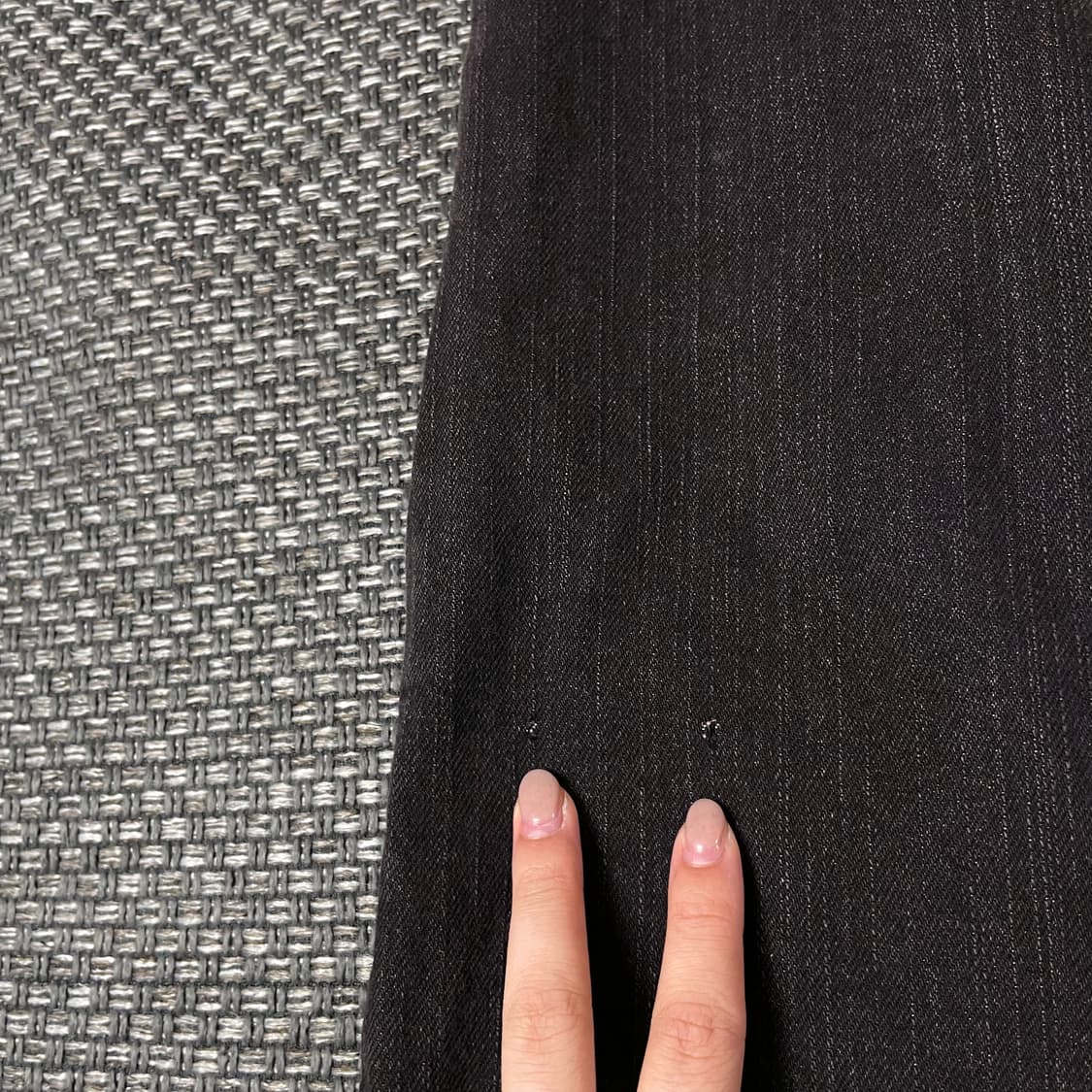 (밴딩) 빈티지 퍼플 브라운 워싱 데님 롱 스커트 상품이미지8