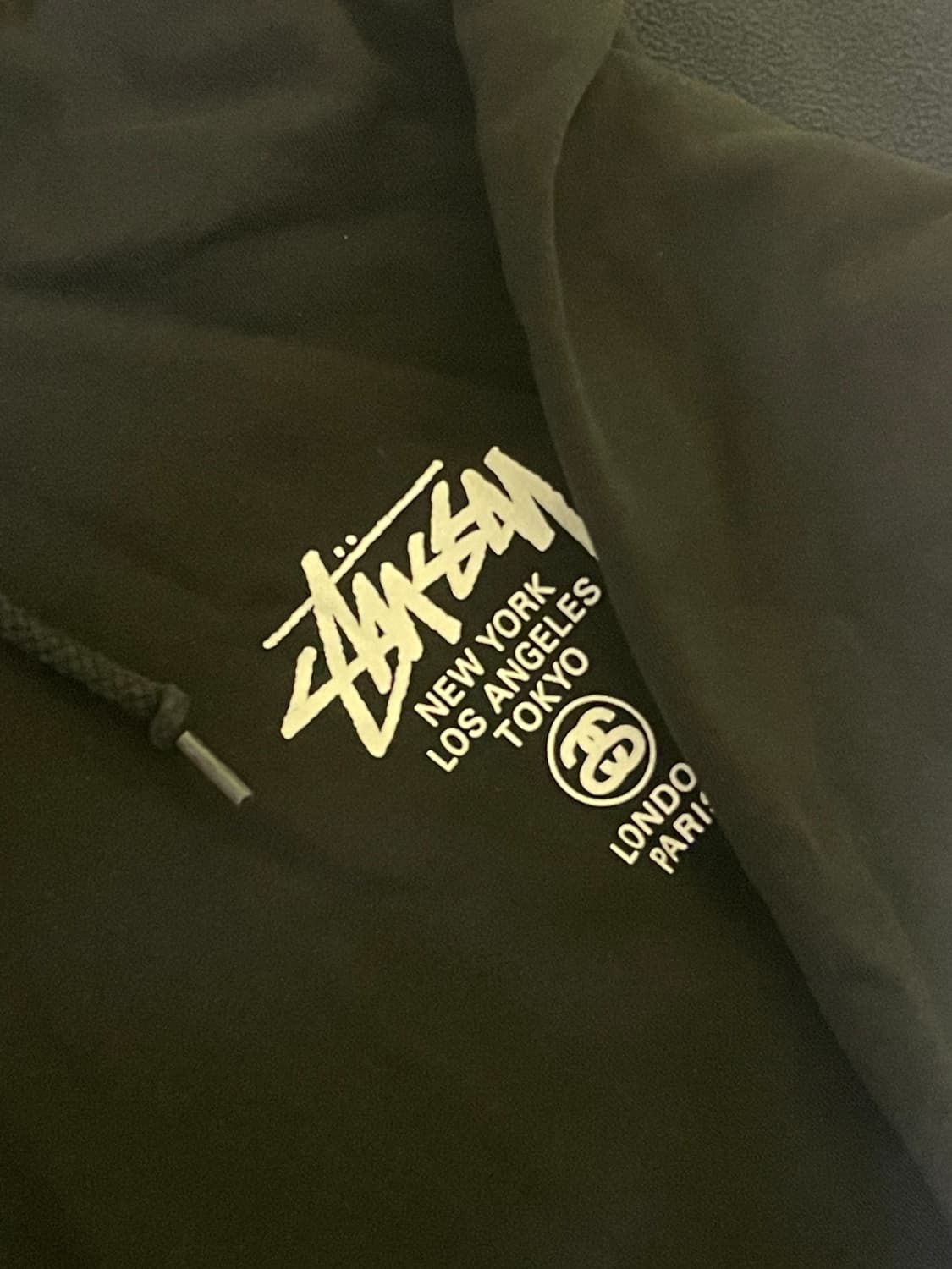 스투시 월드투어 후드티 블랙  M (2022) 상품이미지2