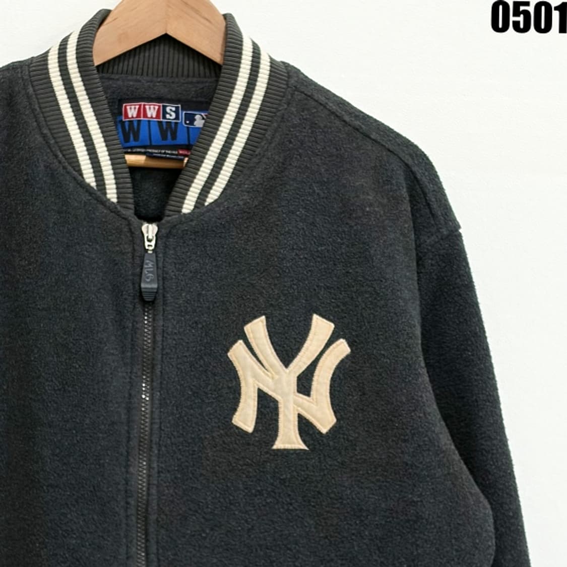 MLB 뉴욕양키스 울 블루종 자켓 WWS 라이선스 95 0501 상품이미지2