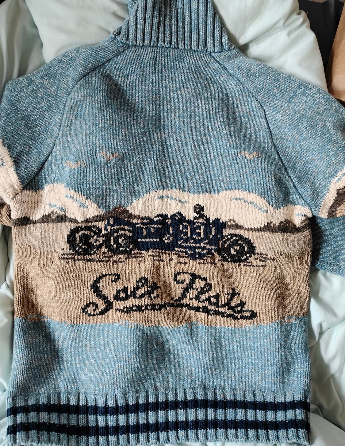 [L] RRL slat flats 인타르시아 니트 가디건 상품이미지3