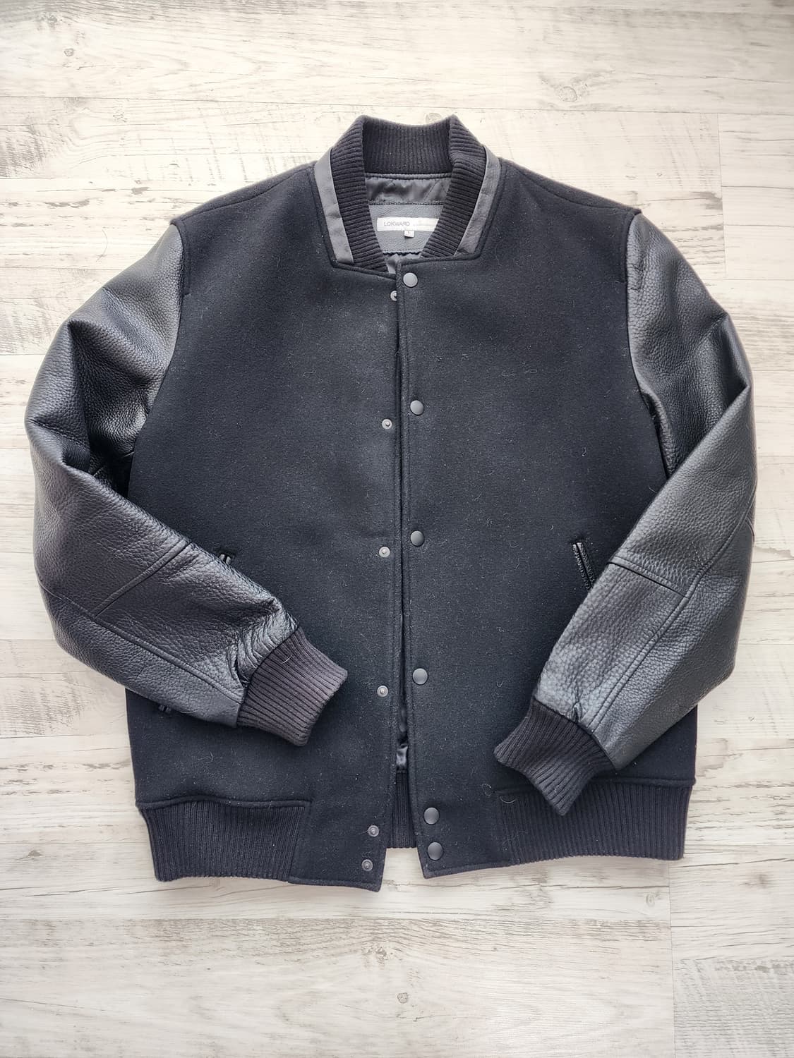 LOKWARD 로커드 울 소가죽 스타디움 바시티 자켓 100~105 야구 상품이미지3