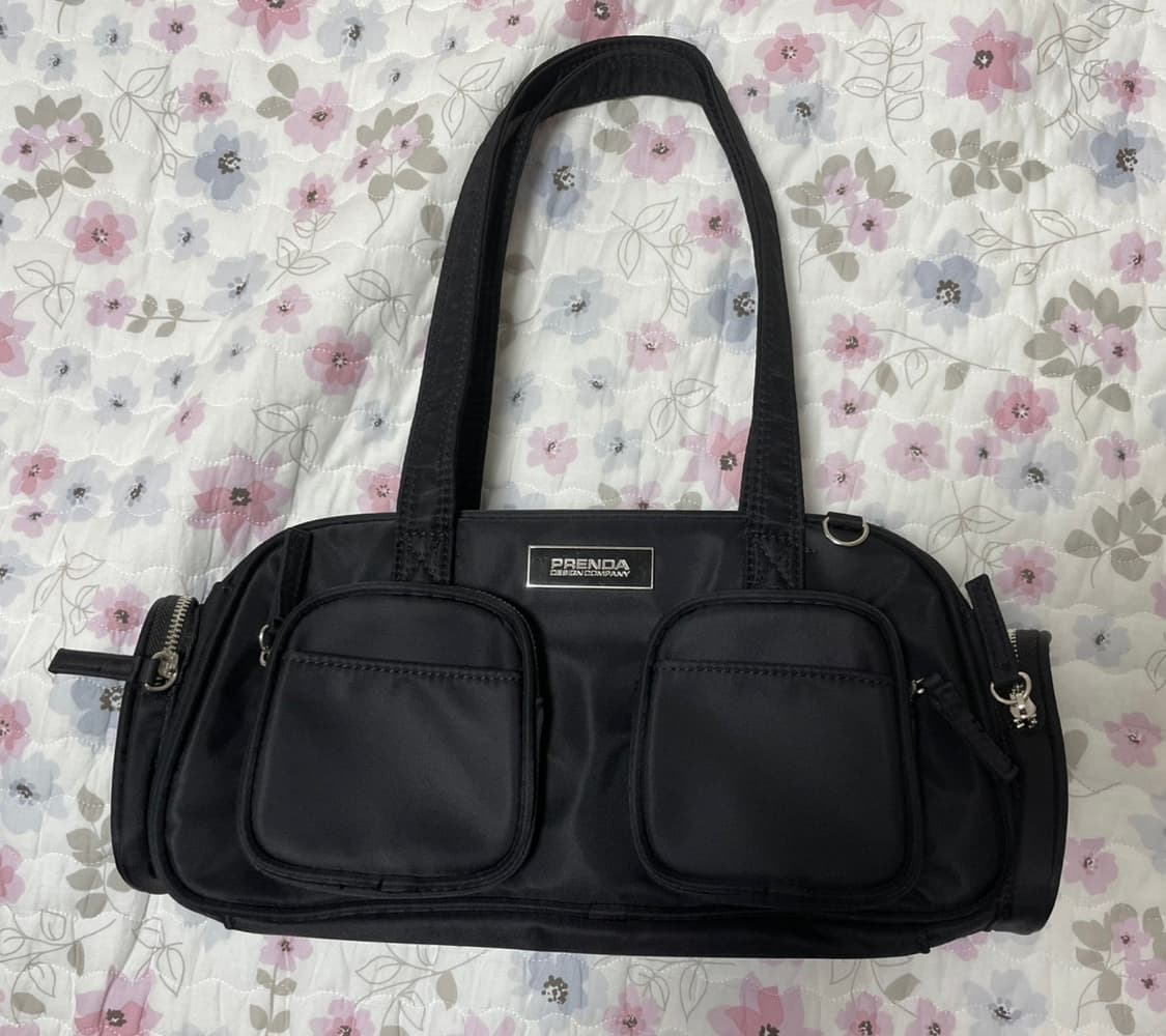 프렌다 나일론 포켓백 토트백 블랙 상품이미지4