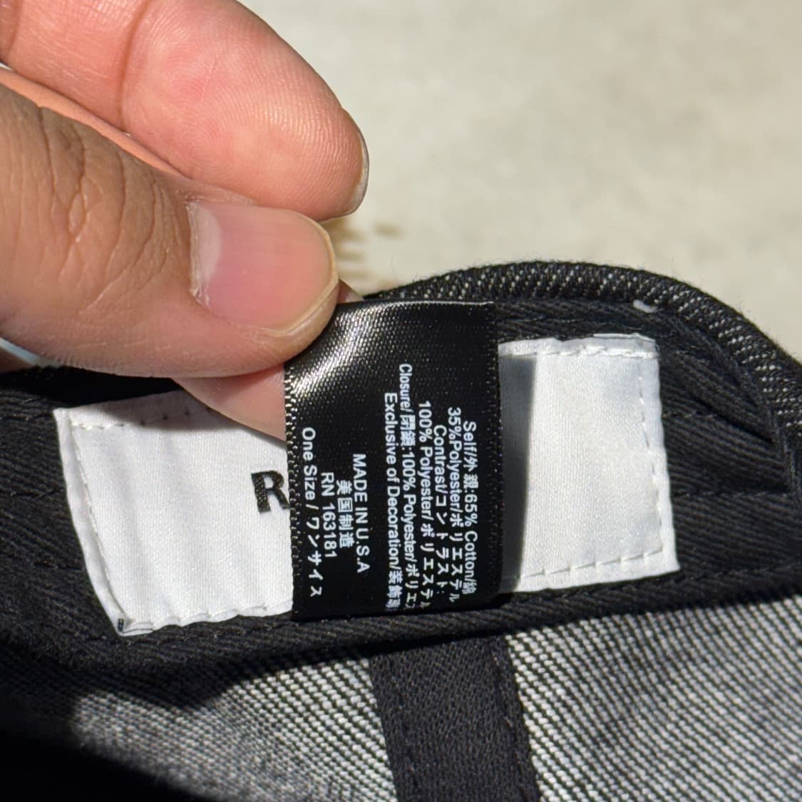 Rhude 데님 캡 모자 (OS) 상품이미지8