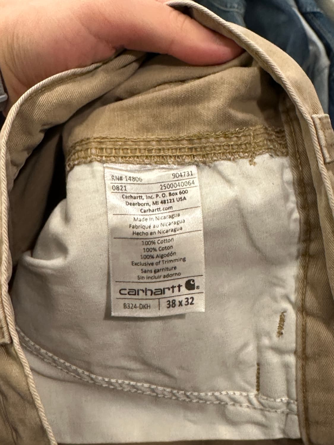 Carhartt 칼하트 카펜터 워크팬츠 38x32 상품이미지4