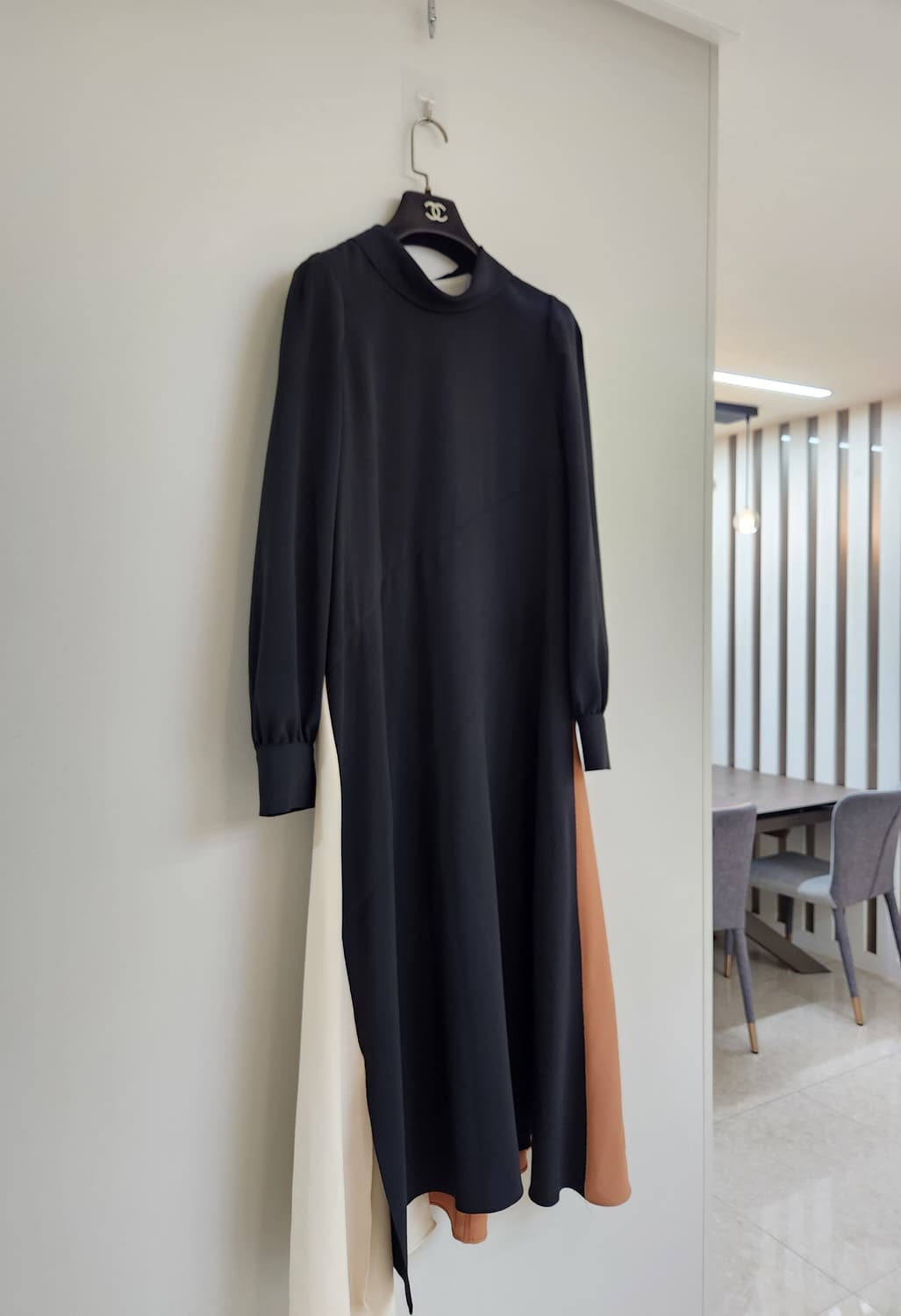 주크 컬러배색 롱원피스 55사이즈 상품이미지4