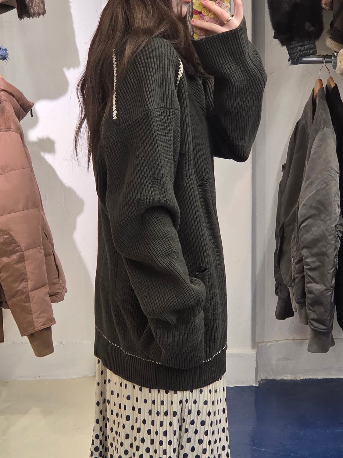 Juun.J 준지 데미지드 디스트레스드 니트 상품이미지3