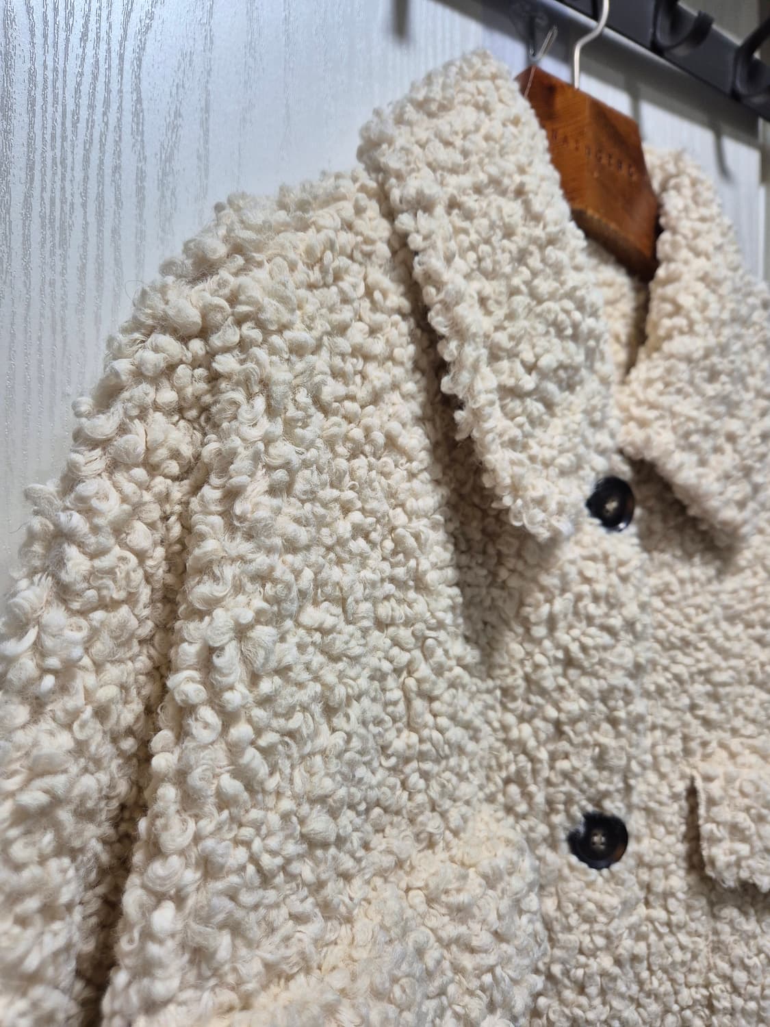 빈티지 아이보리 뽀글이 양털 자켓.새상품 상품이미지2