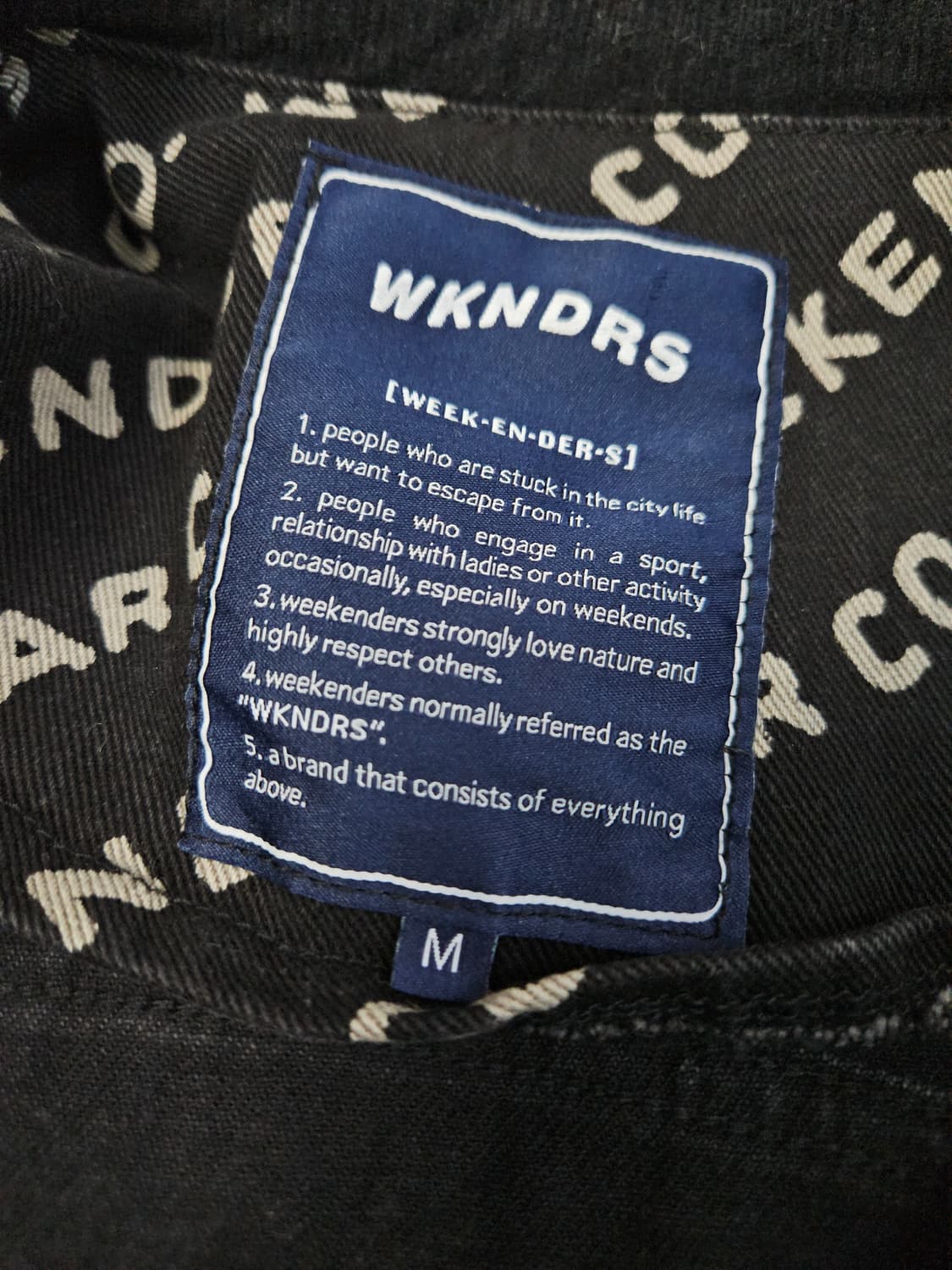 위켄더스 WAVY 데님자켓 워크 코튼 블루종 M 상품이미지5