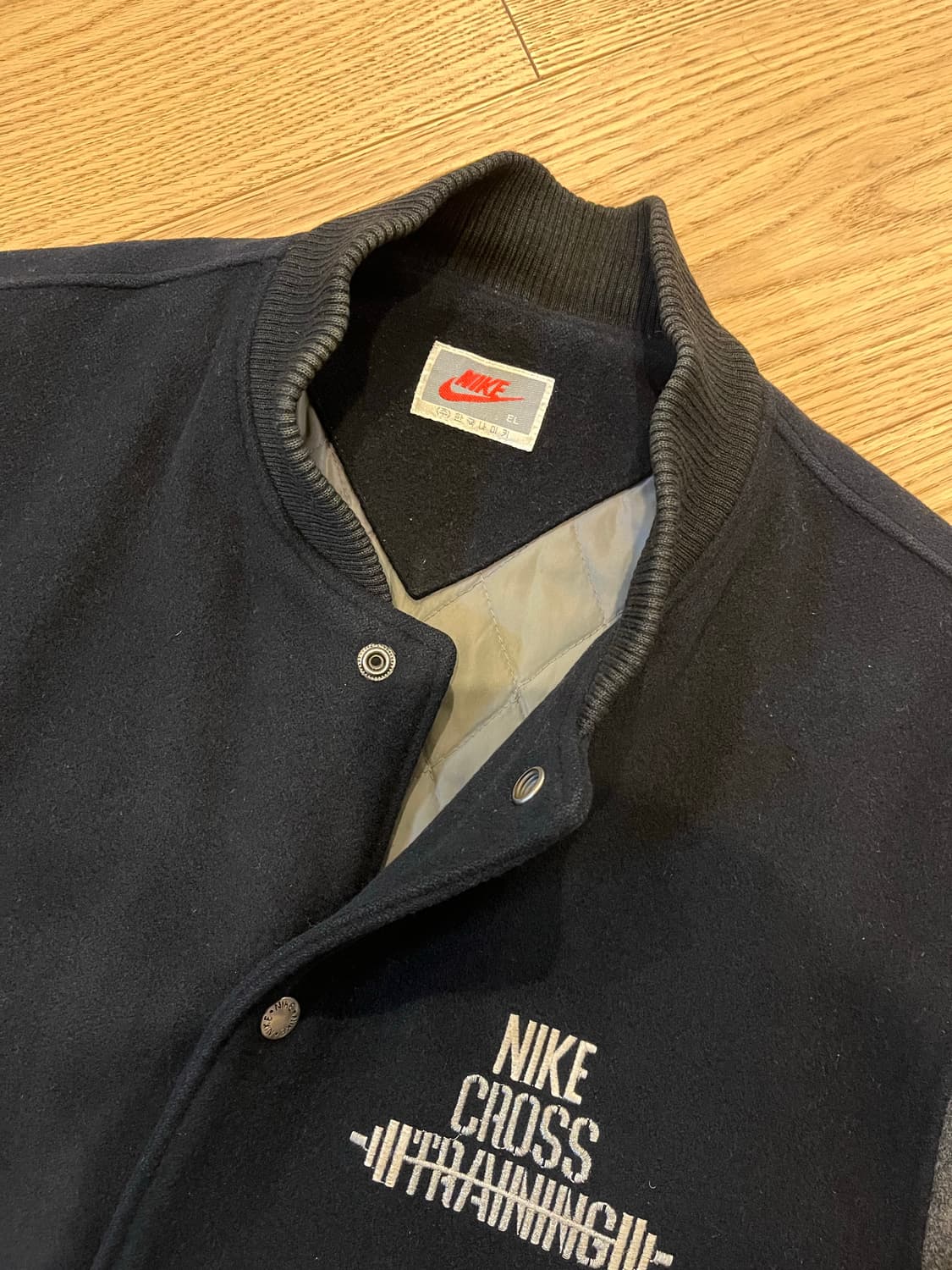 빈티지 90s 삼나스포츠 나이키 바시티자켓 상품이미지3