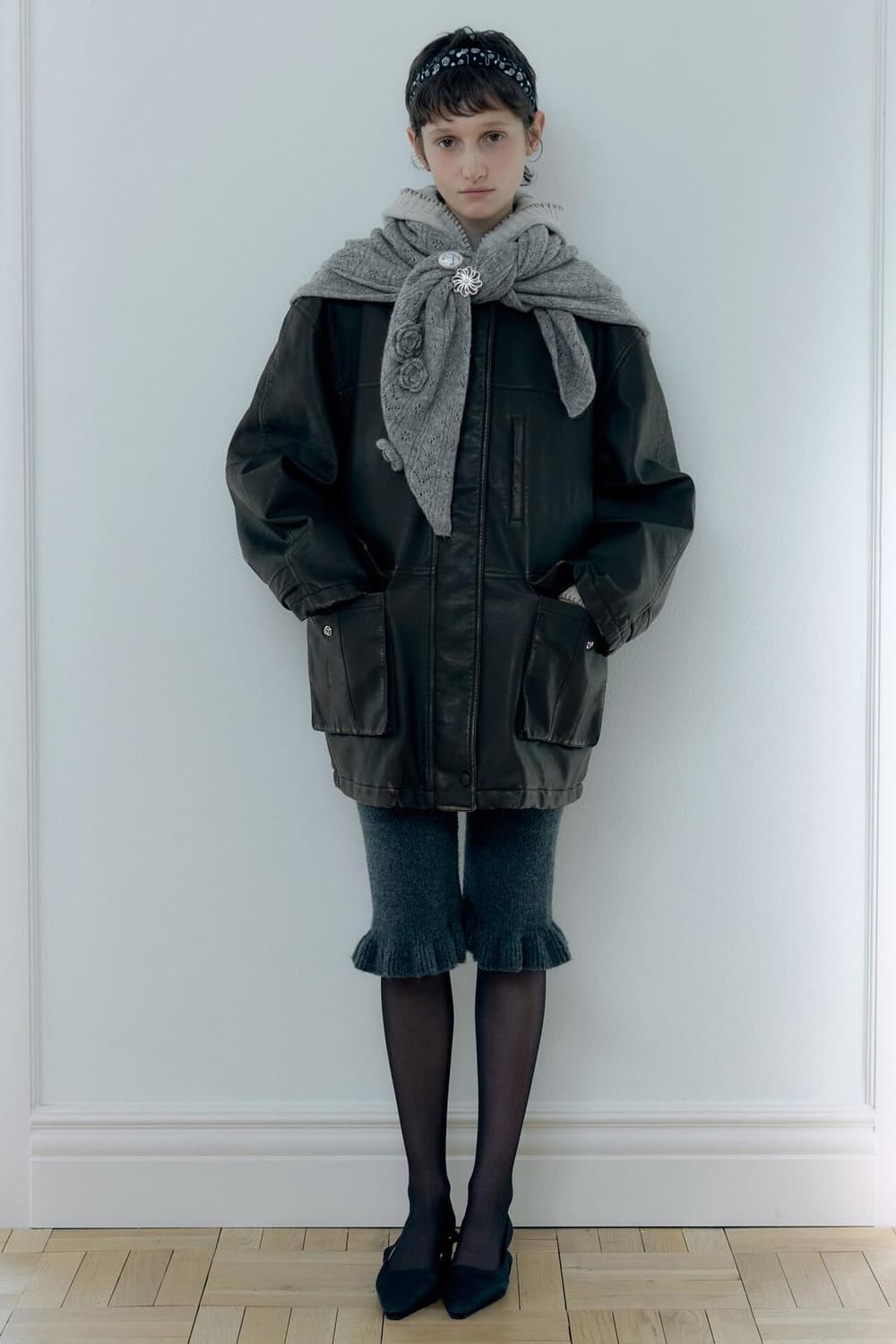 Washing Leather Half Jacket - Brown 상품이미지4