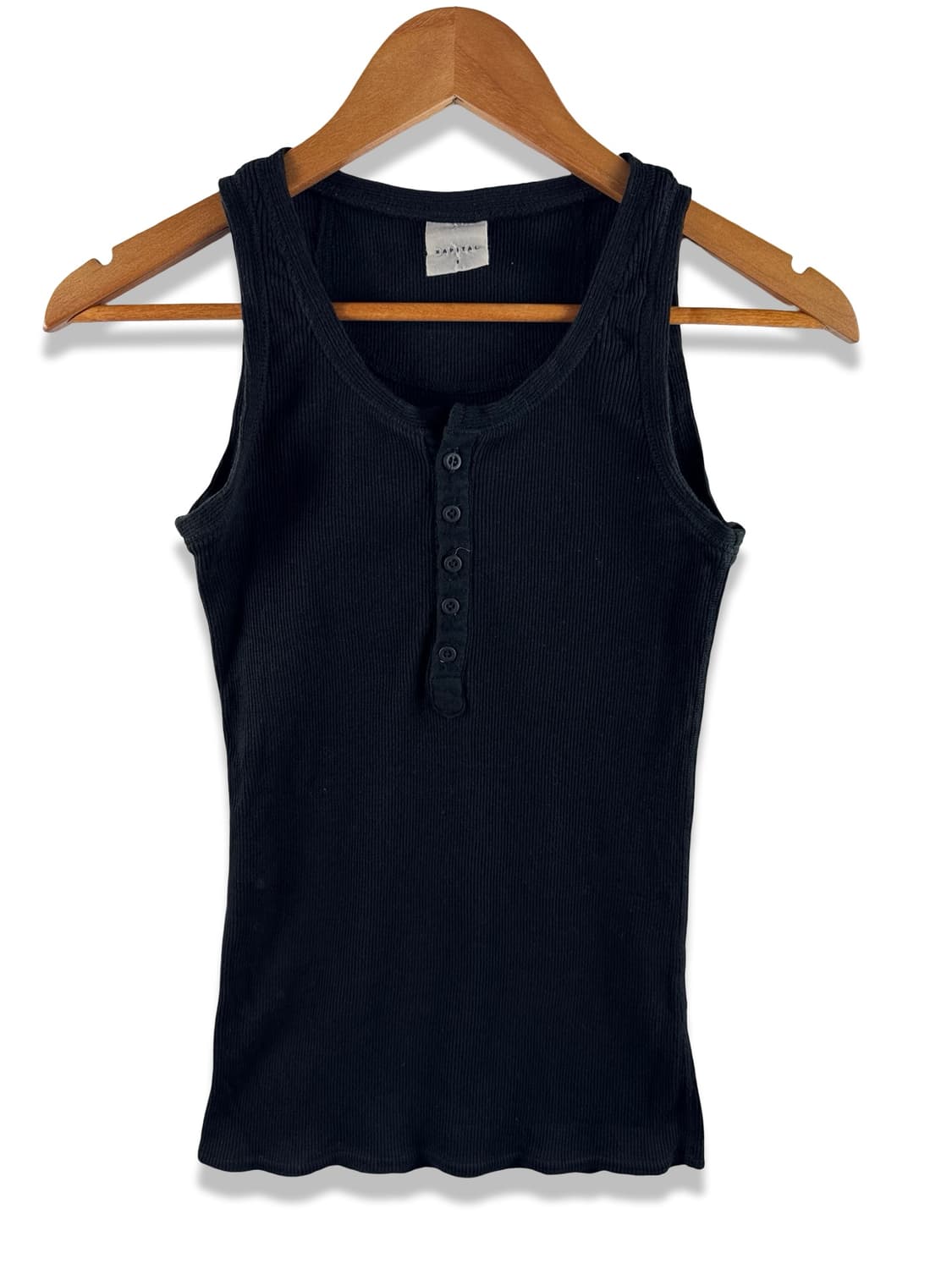 Kapital Rib Henley Neck Sleeveless3370 상품이미지1