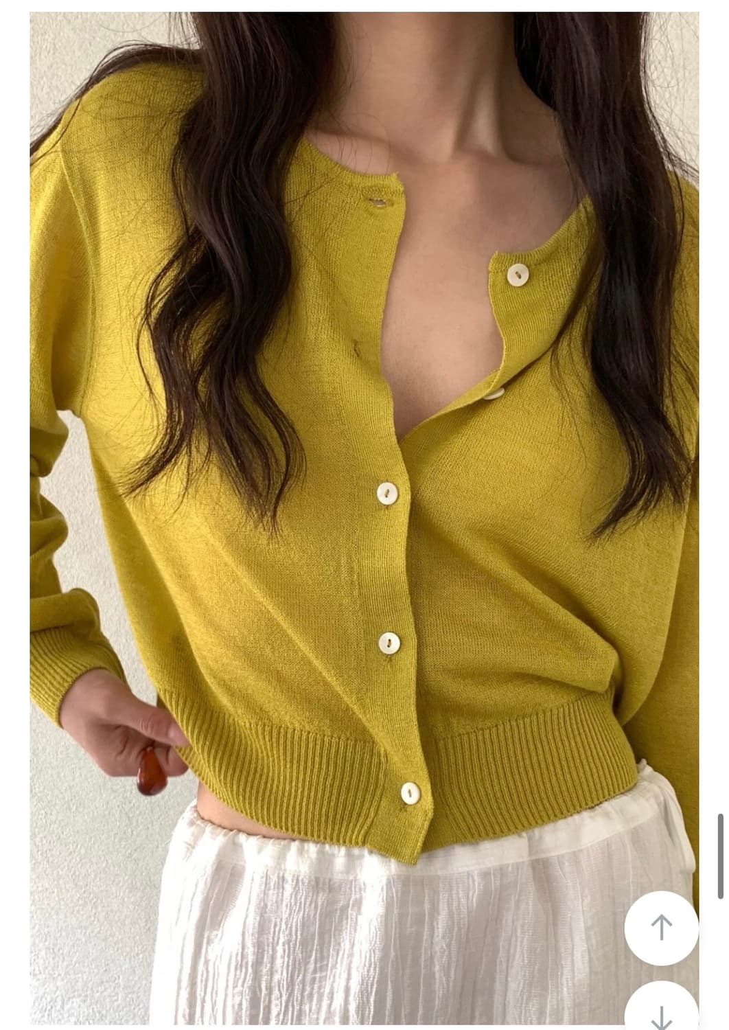 새상품 free) 드온도 썸머 올리브가디건 상품이미지1