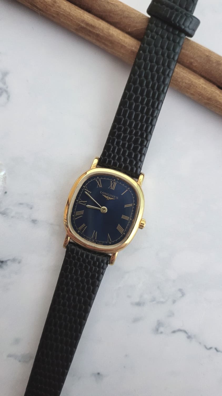 정품 론진 네이비 다이얼 쿼츠 드레스워치 상품이미지1