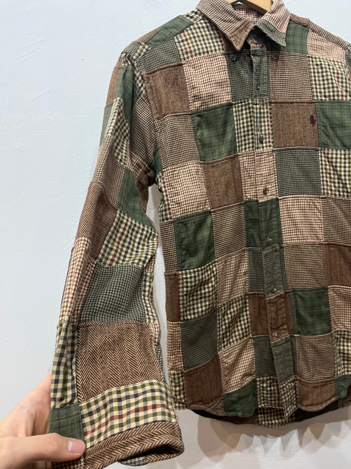 폴로랄프로렌 엘보패치 패치워크 셔츠 S 상품이미지6