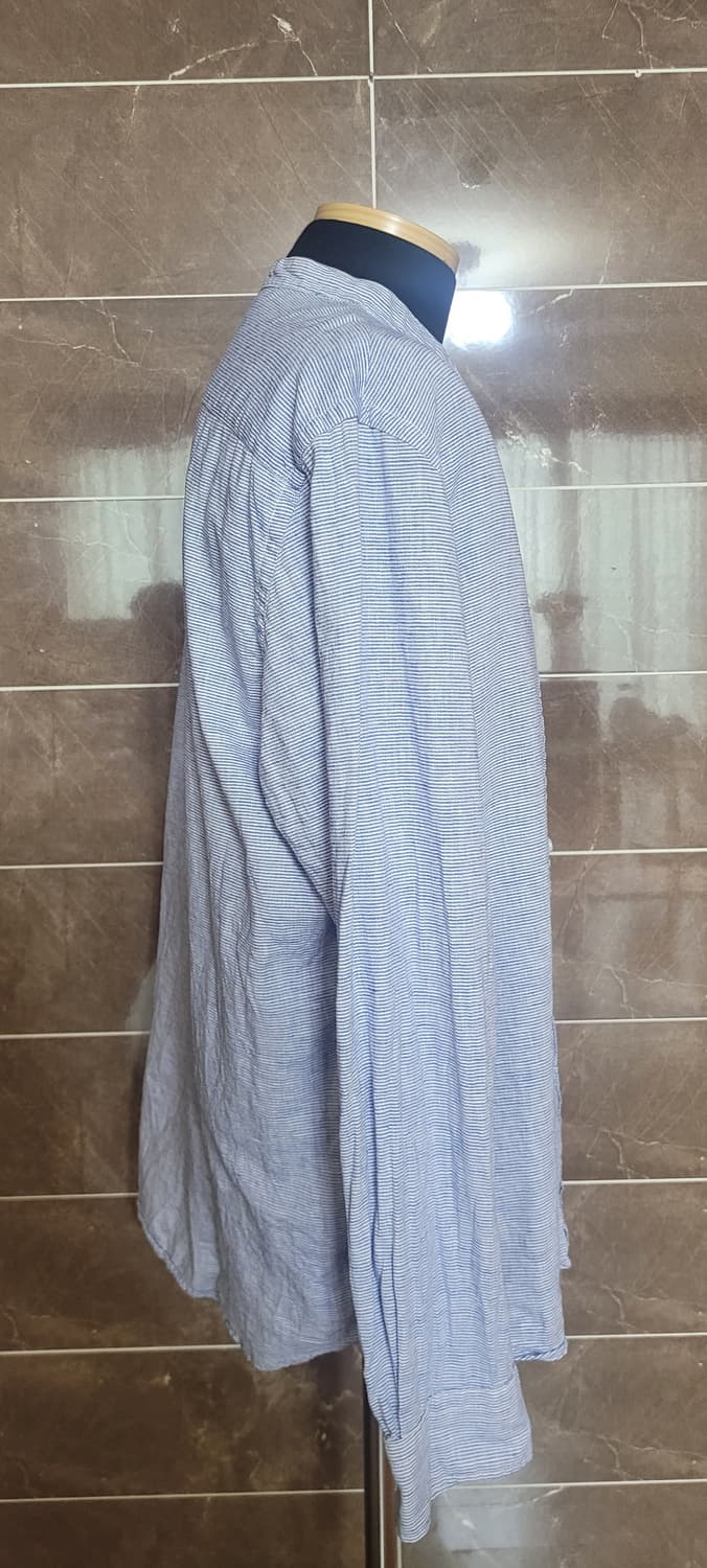 남성105사이즈)헤지스 스트라이프 헨리넥 셔츠(마45%) 상품이미지2