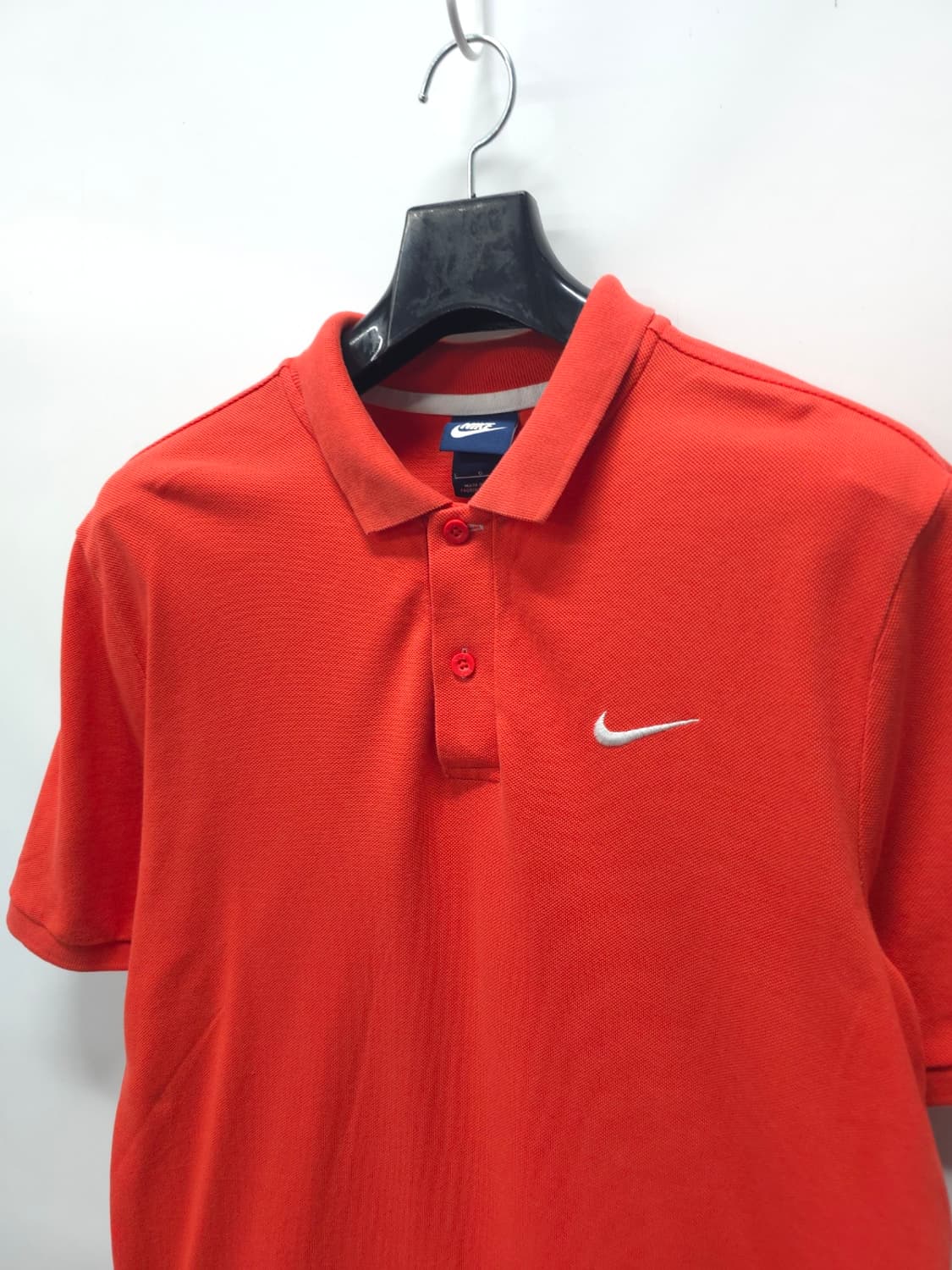 나이키 스우시 로고 반팔 카라티 오렌지 (L/100) 상품이미지2