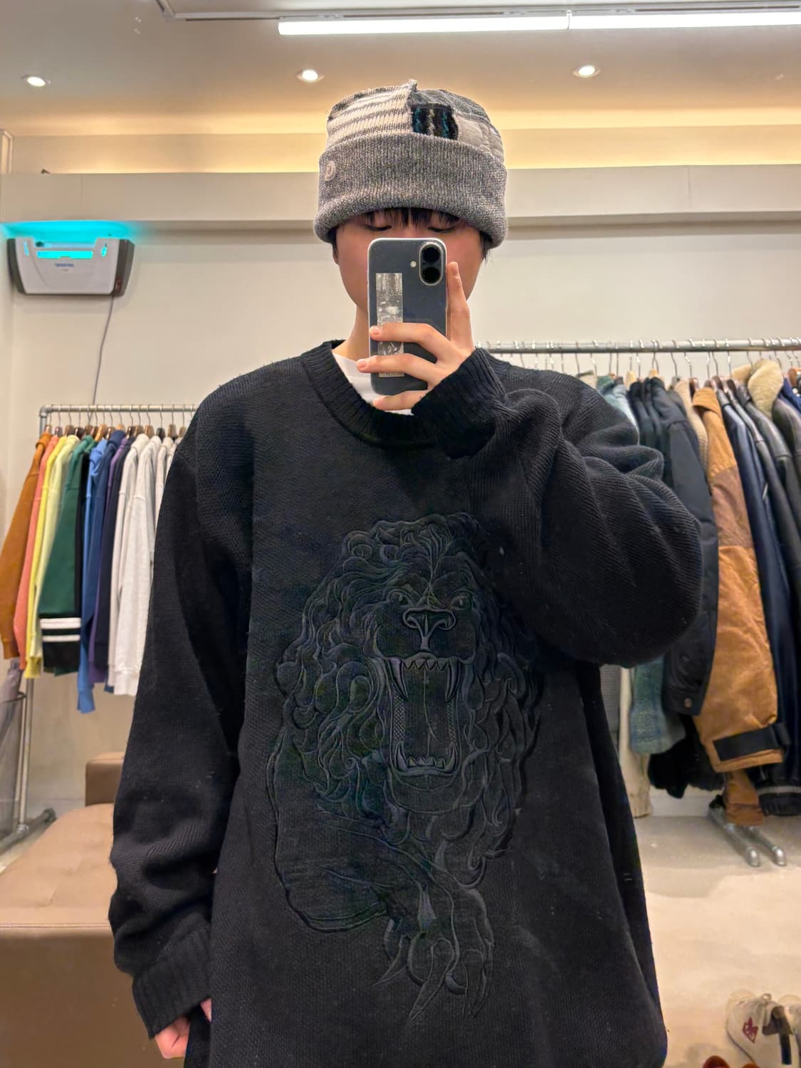 90s 펠레펠레 사자자수 니트 상품이미지9