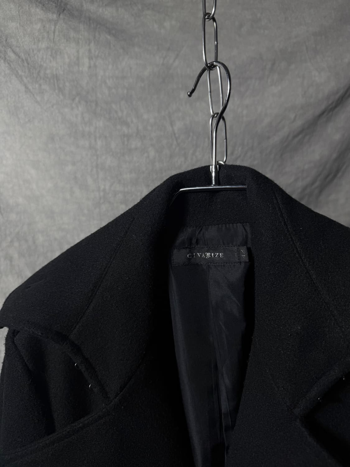 CIVARIZE Wool Long Belted Trench Coat 상품이미지5