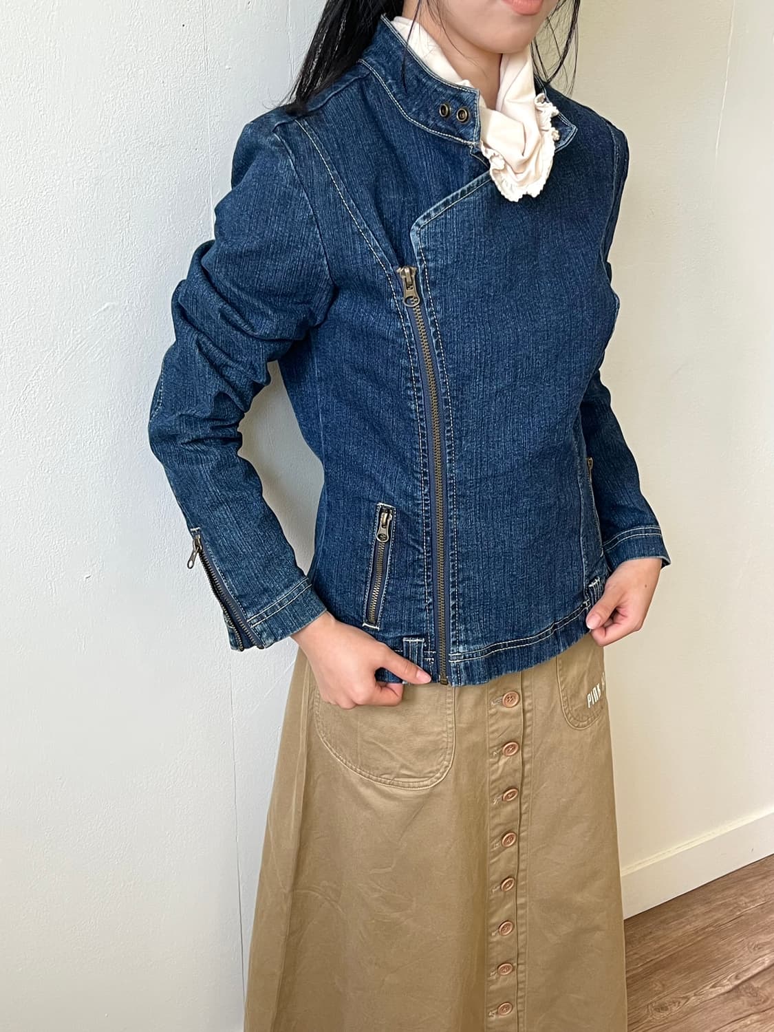 90’s JORDACHE 데님 라이더 자켓 상품이미지8