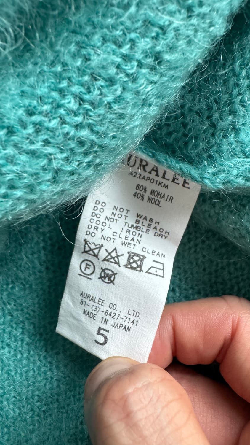 오라리 수퍼 모헤어 니트 5사이즈 상품이미지3