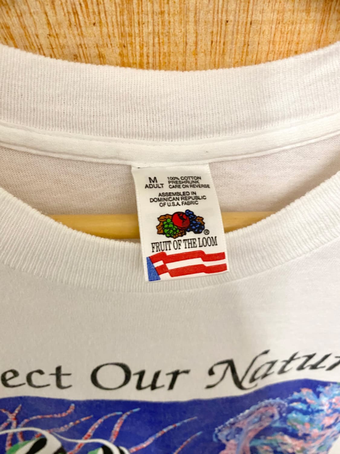 90s fruits of the loom fish t-shirt 오션 상품이미지7