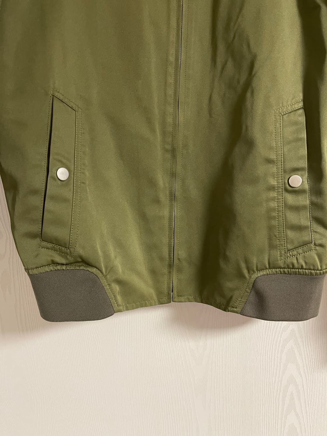 한섬 타임(TIME) 옴므 MA-1 봄가을 점퍼 봄버 올리브 100 상품이미지3