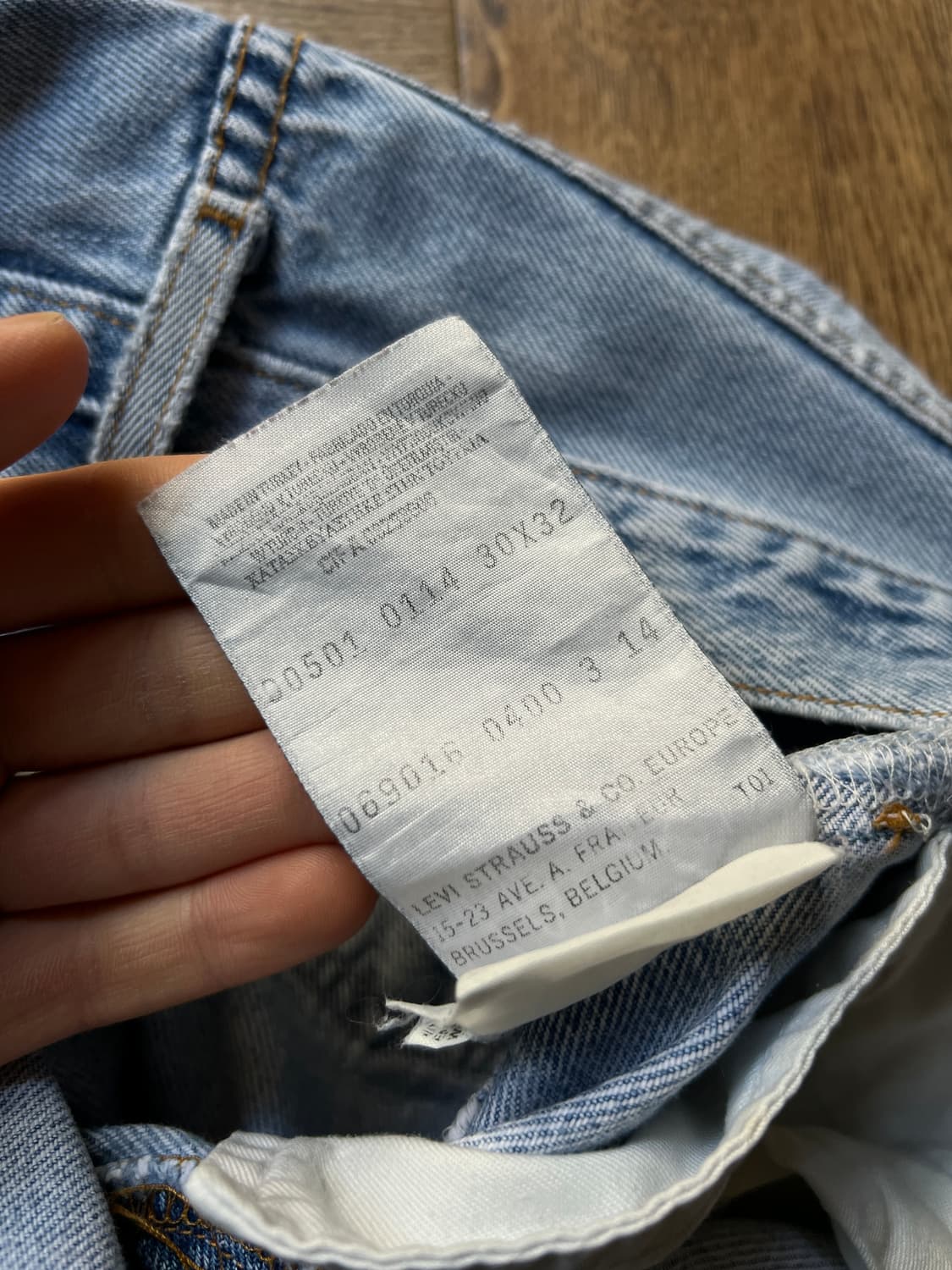 [30]리바이스 유럽메이드 00501 빈티지 페이딩 데님 팬츠 상품이미지3