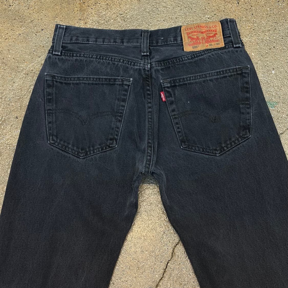 00s 미국 빈티지 리바이스 505 블랙진 청바지 상품이미지5