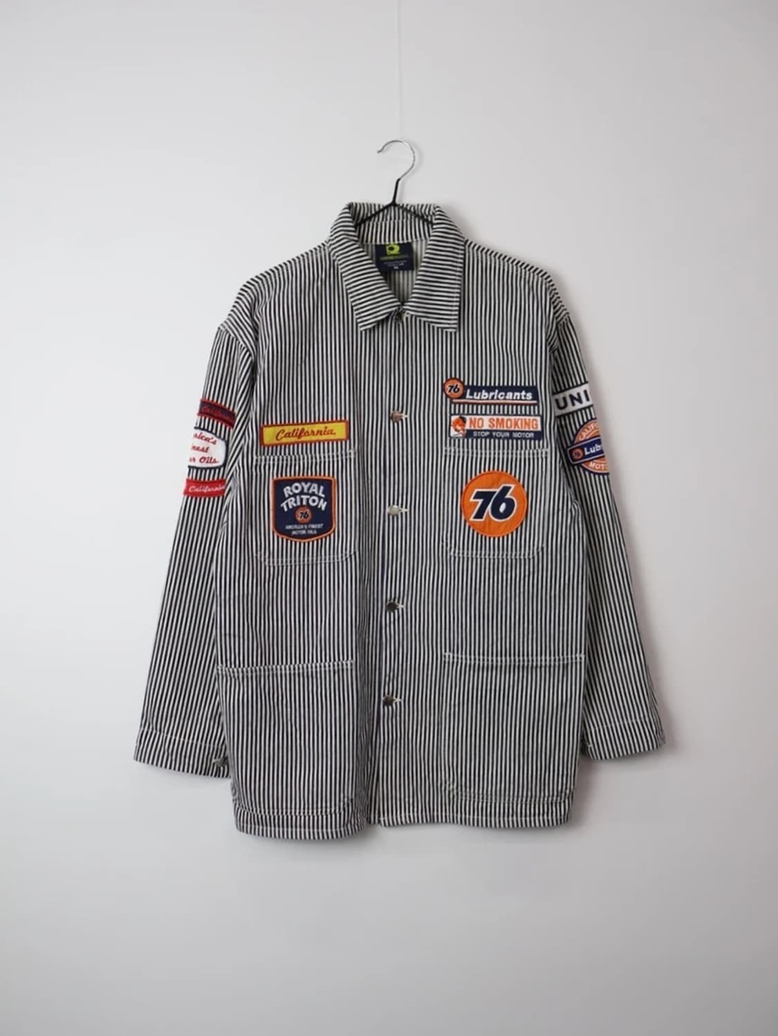 Hickory Stripe Work Jacket Patch Coveral 상품이미지5