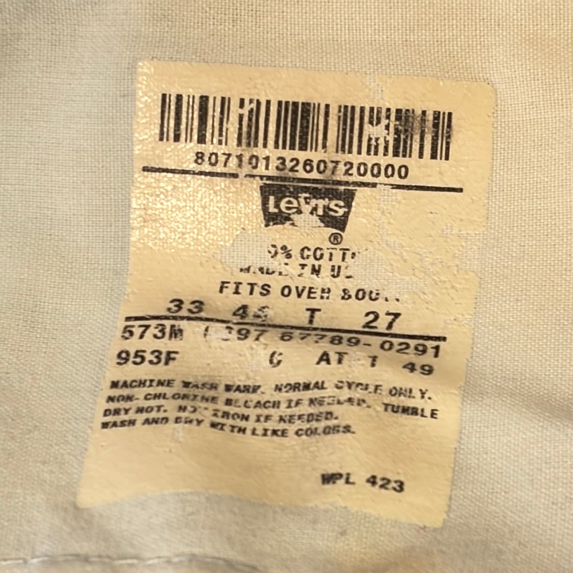 90s Made in USA  빈티지 리바이스 573 퍼스널페어 청바지 상품이미지9