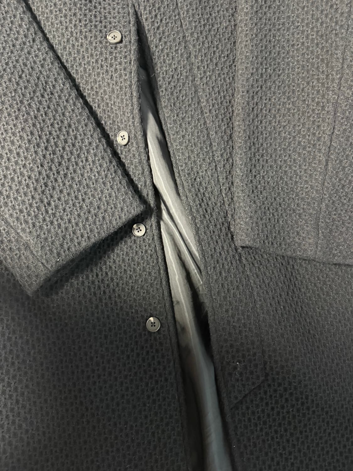 [4] 해칭룸 옵스큐라 트위드 코트 블랙 상품이미지4