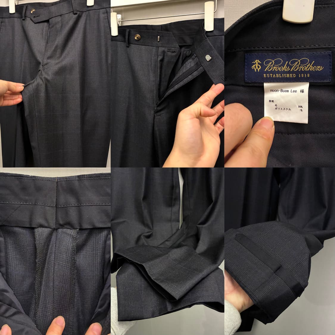 (97/32)브룩스브라더스 글렌체크 까노니코 수트셋업 남자정장 상품이미지9