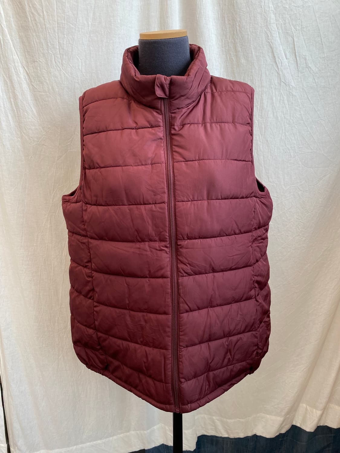 자주빛 패딩조끼(XL) 상품이미지9