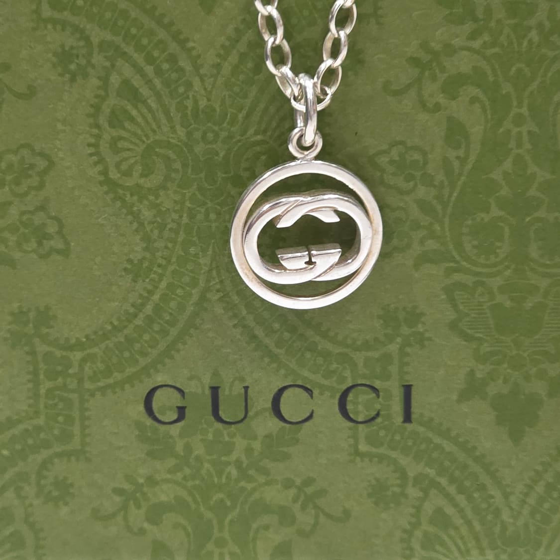 구찌 인터로킹 G 체인 목걸이(남녀공용) 상품이미지1