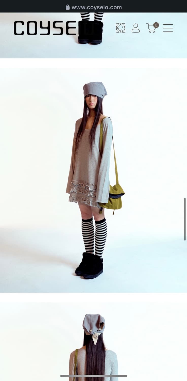 Coyseio FOLDING SWEAT CROSS BAG OLIVE 상품이미지6