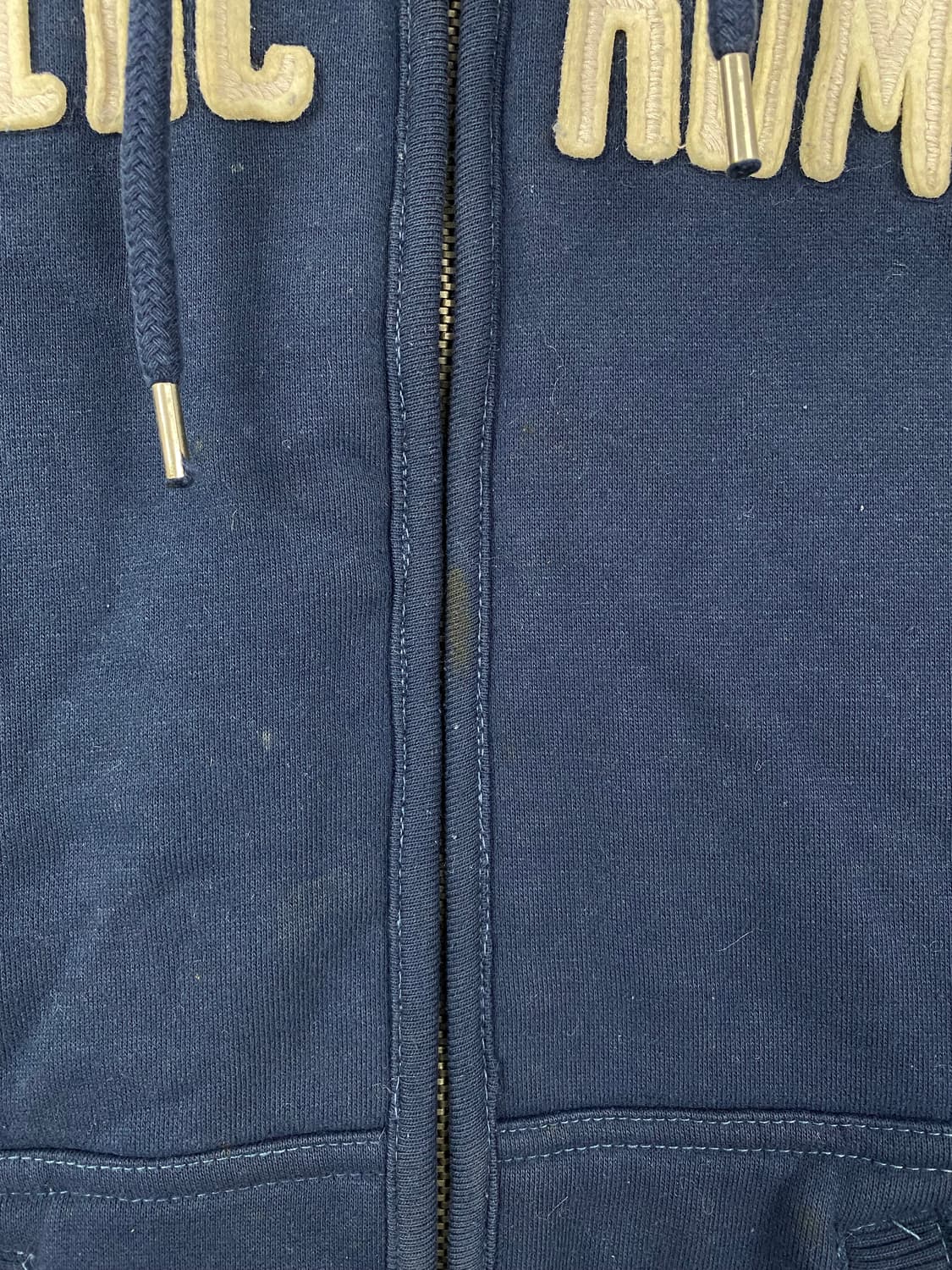 아베크롬비 네이비 양털 후드집업 S 상품이미지5