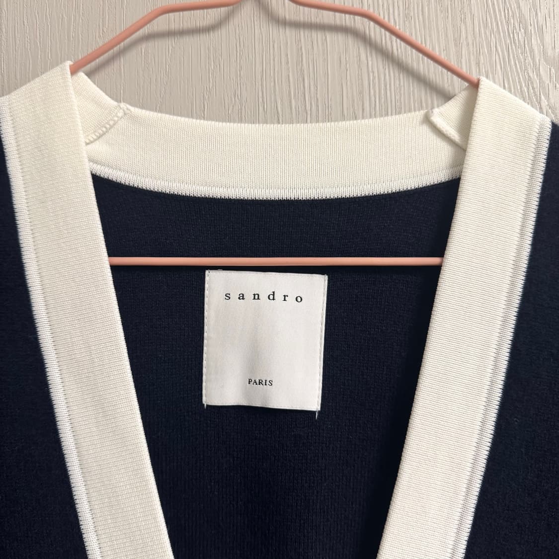 산드로 클래식 골드버튼 니트 베스트 상품이미지4