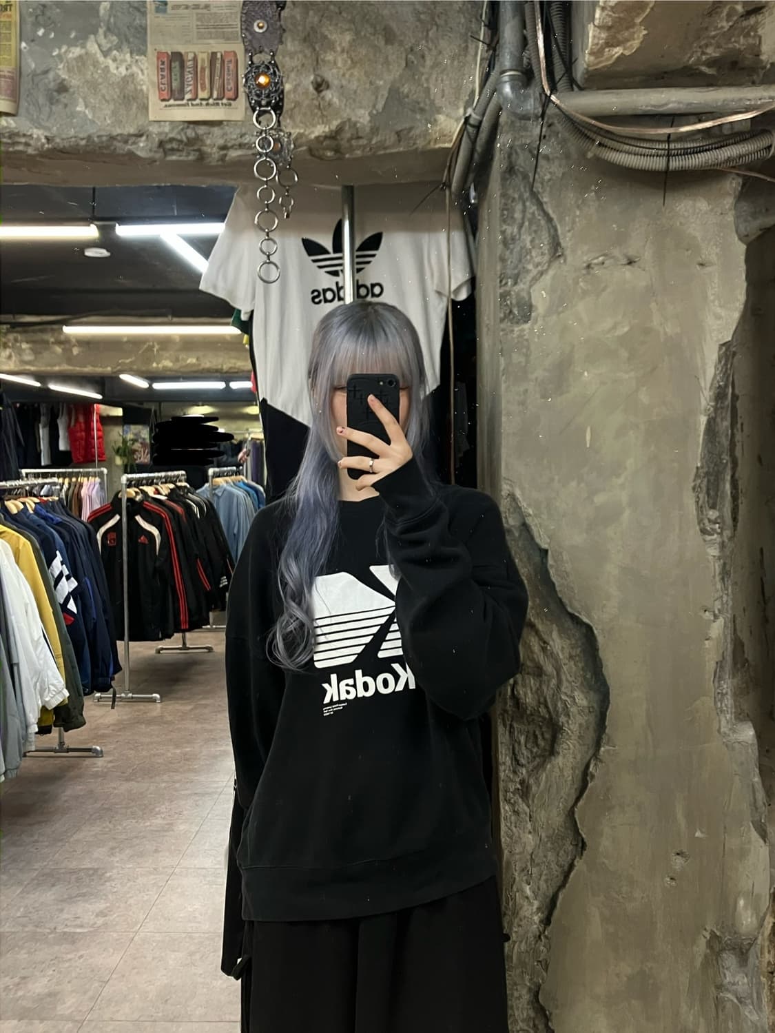 코닥 맨투맨 블랙 L #csz2402 상품이미지2