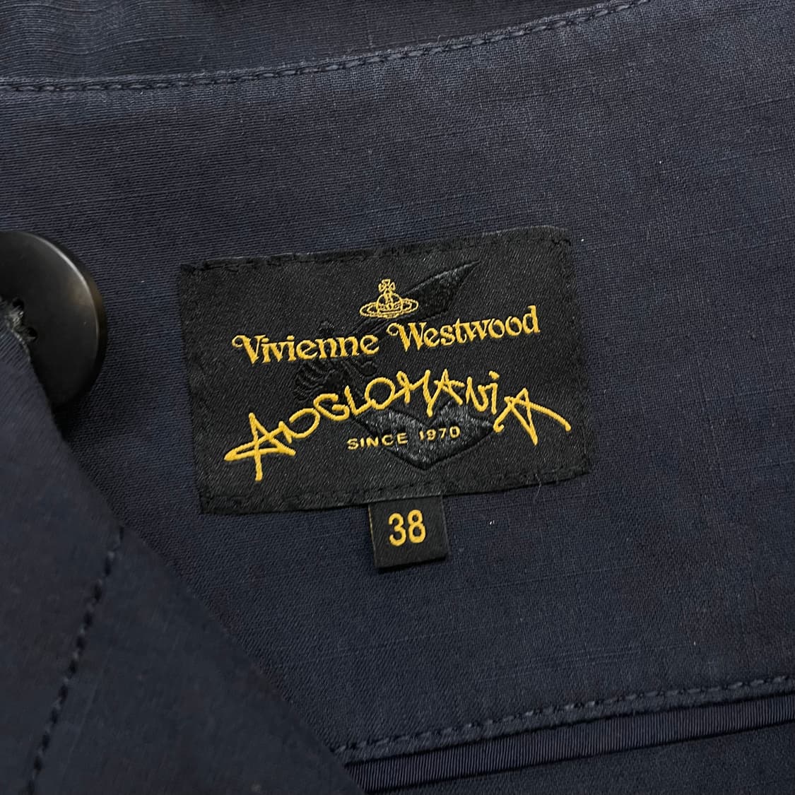 비비안웨스트우드 버튼 코트 자켓 네이비 상품이미지4