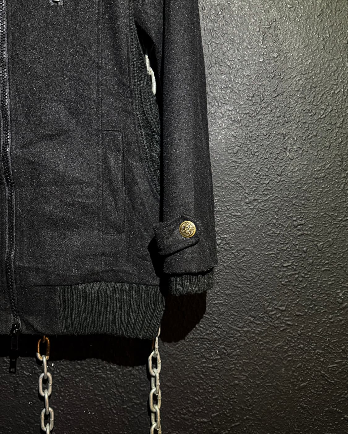Black Hooded Zip Jacket 상품이미지5