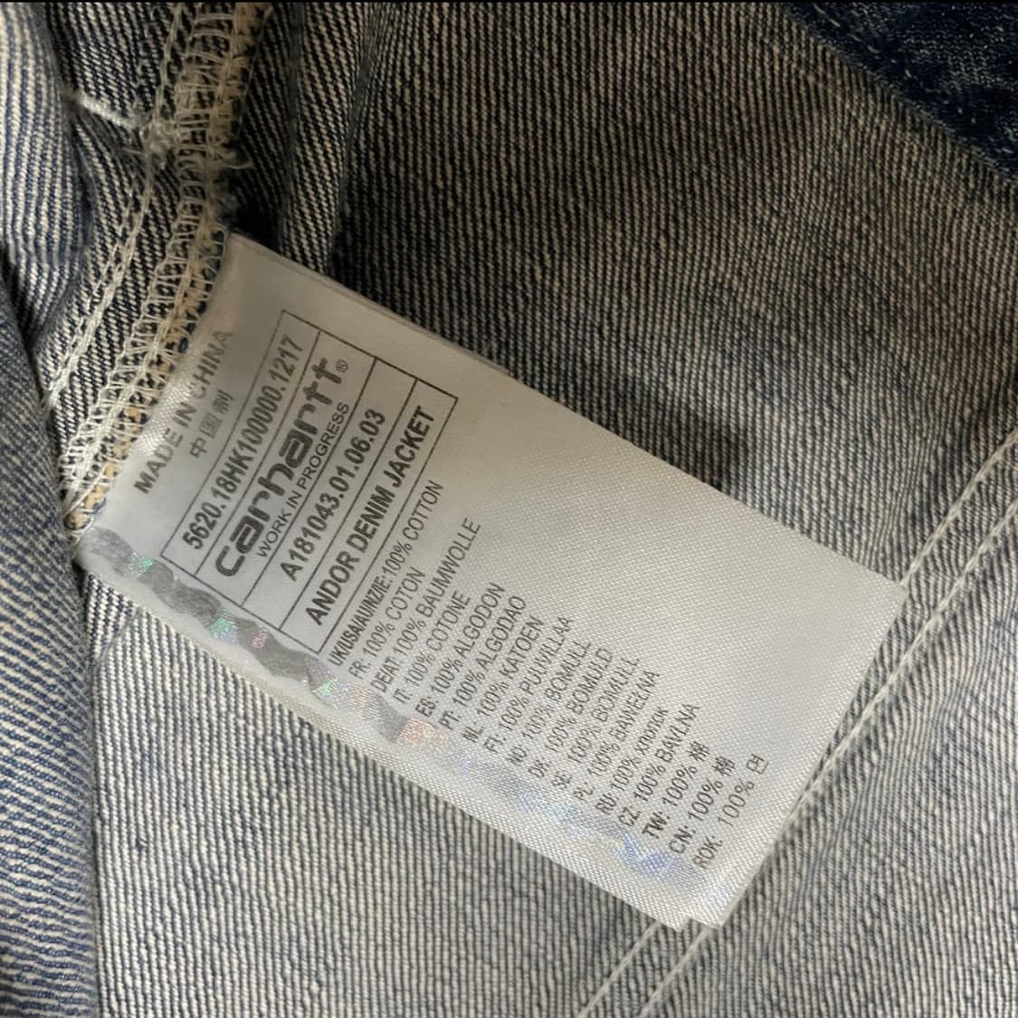 Carhartt WIP ANDOR DENIM JAKET 상품이미지4