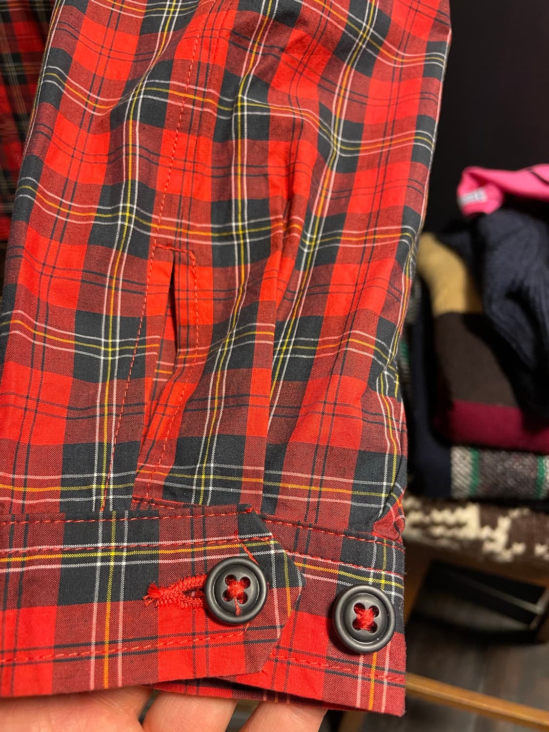 폴로 체크집업 자켓 상품이미지2