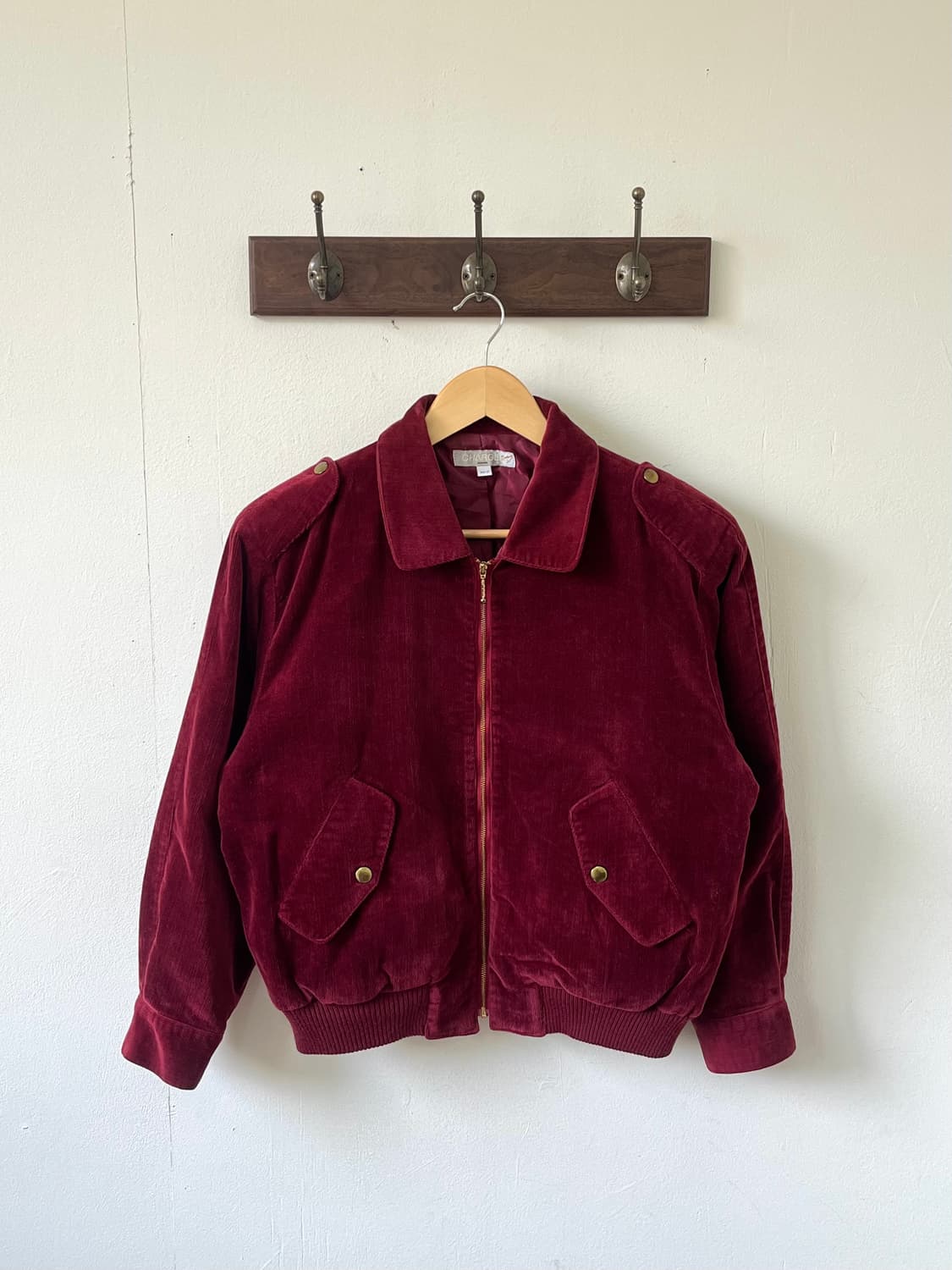 CHARGE 버건디 코듀로이 자켓 상품이미지1