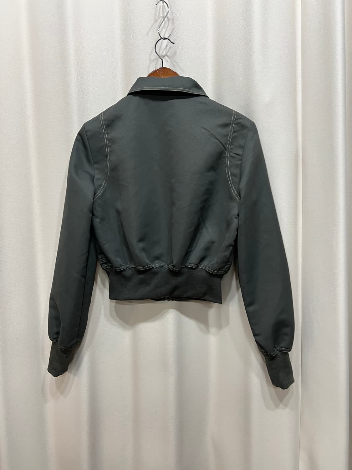 빈티지 여성 크롭 블루종 자켓 상품이미지6