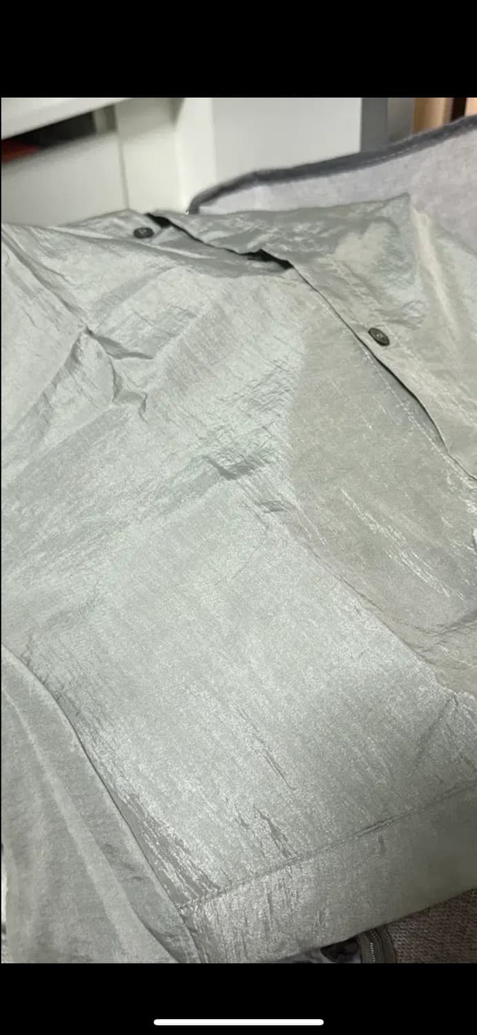 애니원모어 코세 나일론 그레이 반팔 셔츠 상품이미지4