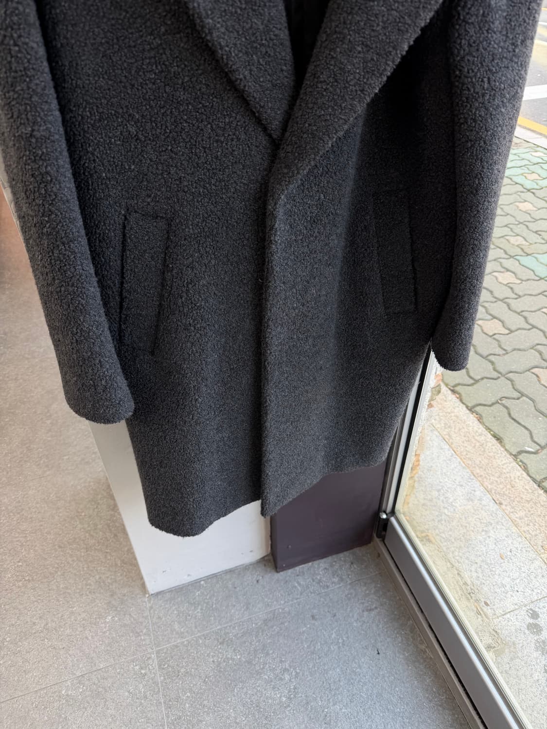 100/ 시스템옴므 플리스 후디드 코트 자켓 상품이미지4