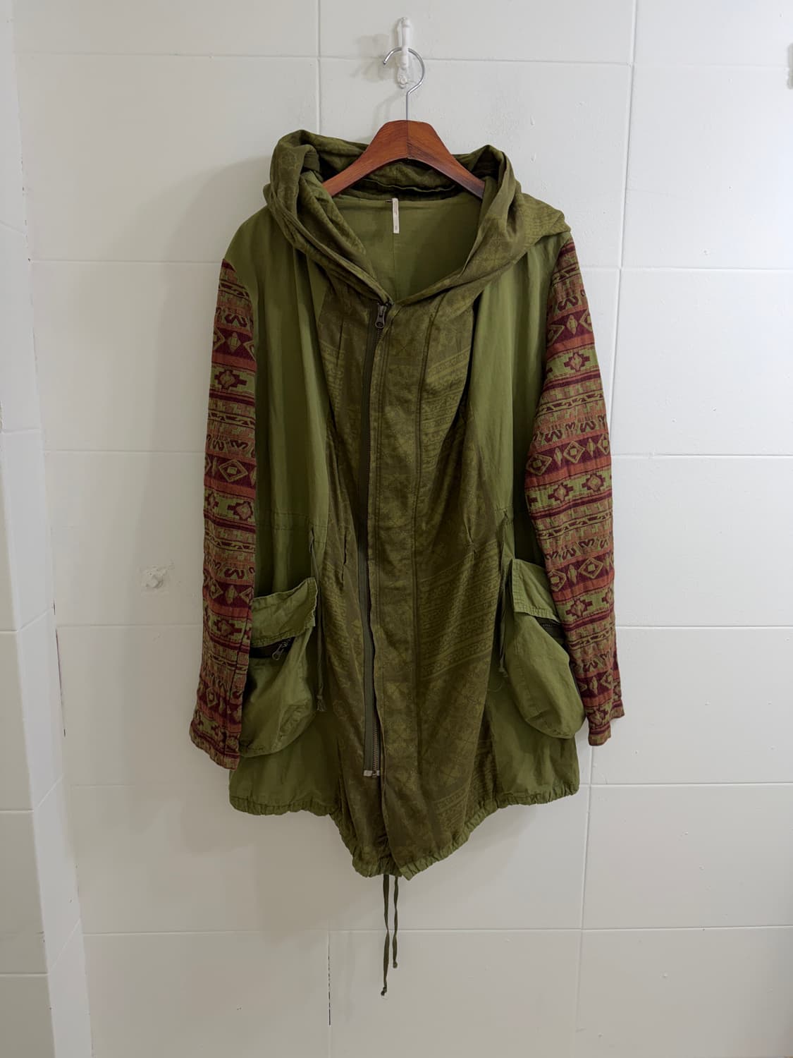 Free People 보헤미안 히피 태피스트리 패턴 야상 자켓 상품이미지3