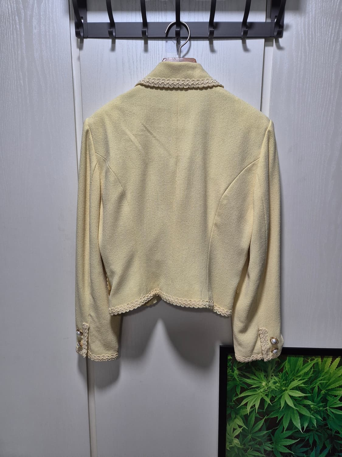 (세일)(새상품)MDILOVEWEAR 레이스 트위드 자켓 버터색 상품이미지10