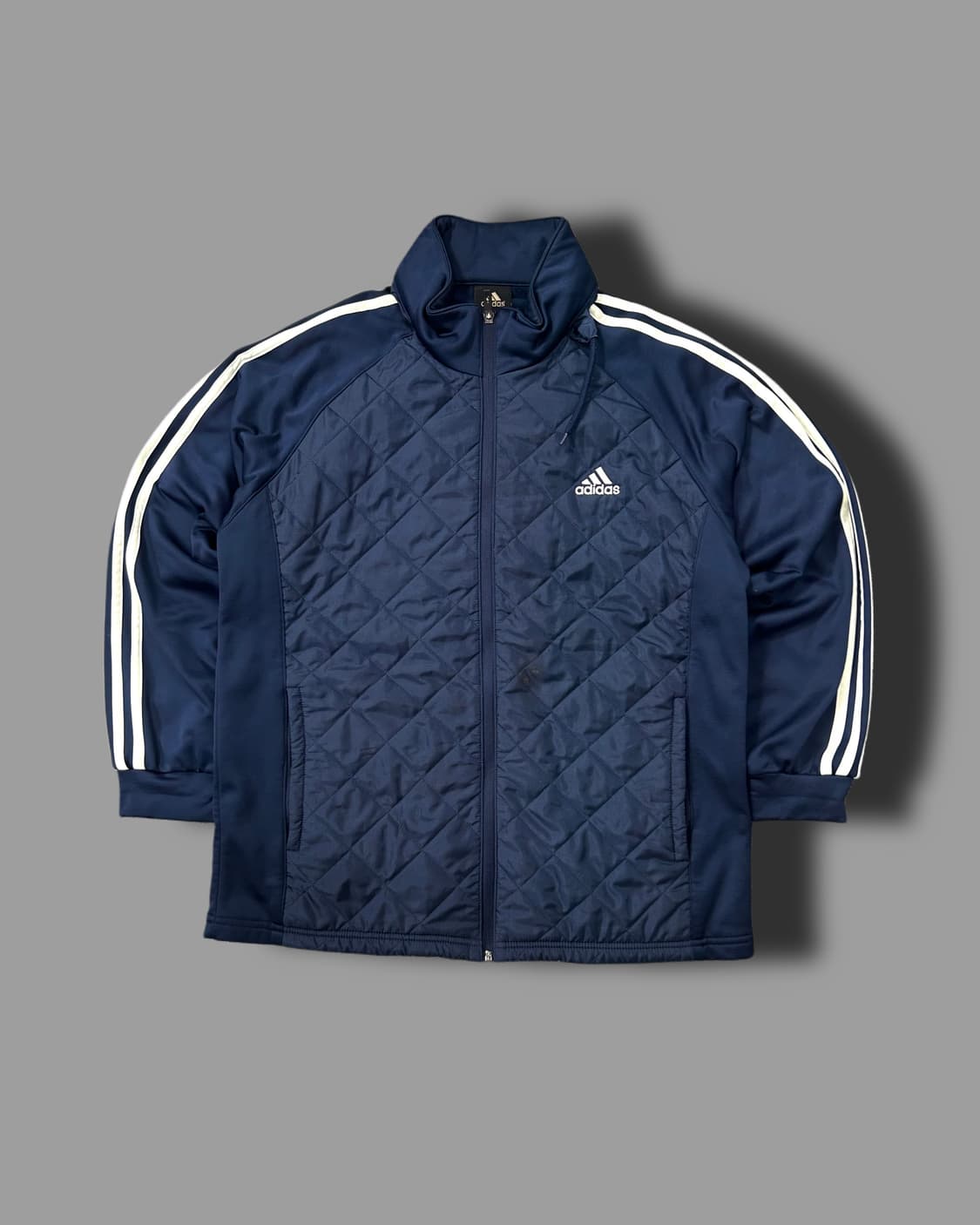 아디다스 네이비 누빔 트랙탑 져지 110 상품이미지4