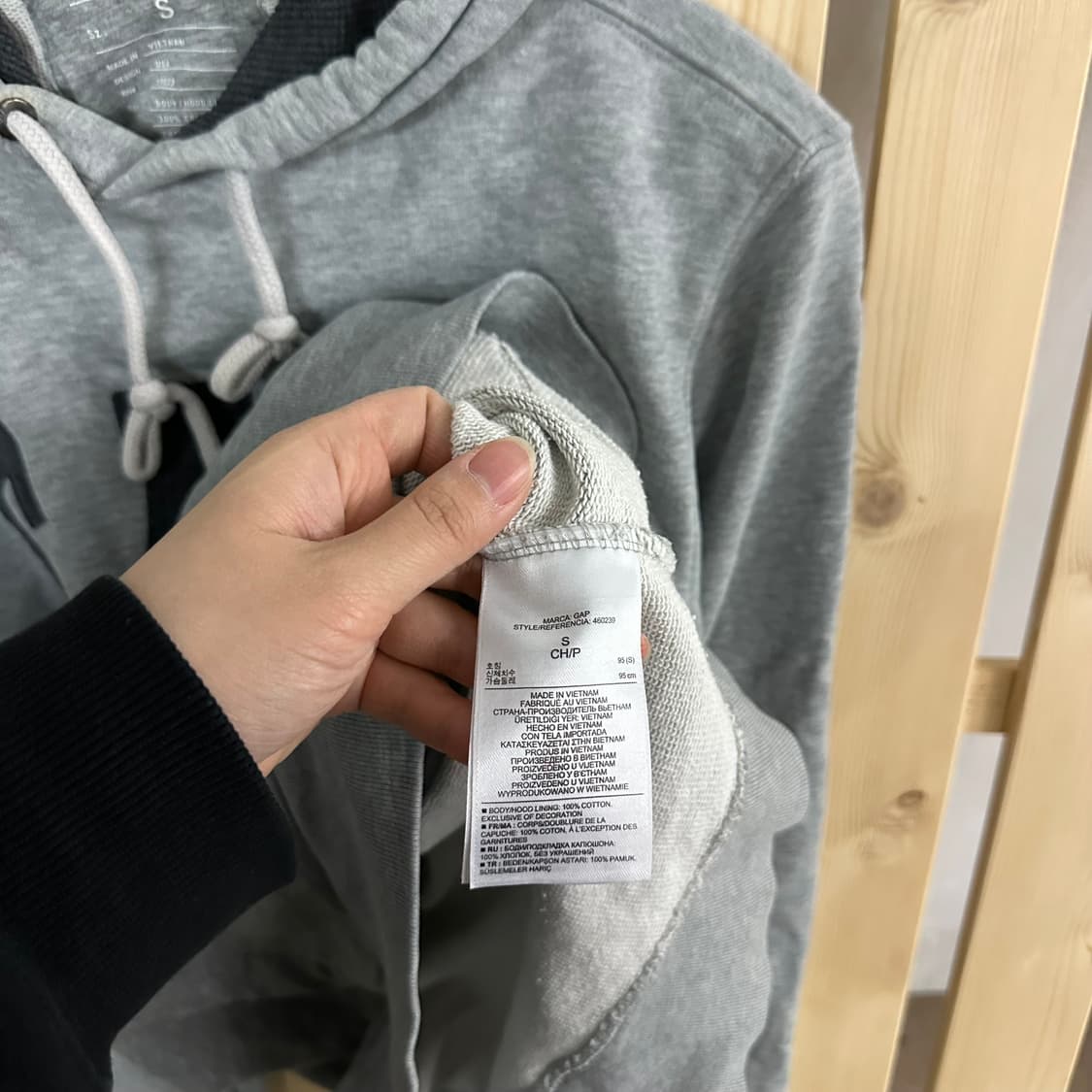 (M) GAP 갭 뉴욕 그레이 후드티 상품이미지7